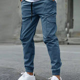 Pantaloni Cargo Uomo Jogger Affusolati