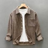Overshirt strutturato con abbottonatura da uomo