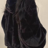 Giacca Bomber Teddy Reversibile con Cappuccio