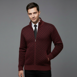 Cardigan Uomo in Maglia Jacquard