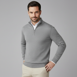 Maglione Uomo Mezza Zip a Maglia Fine