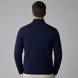 Maglione Uomo Mezza Zip a Maglia Fine