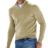 Pullover uomo corto con zip moderno