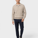 Maglione Uomo a Righe con Collo Polo