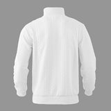 Maglione uomo a trecce con zip a quarto