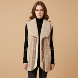 Gilet Donna in Pelliccia Sintetica