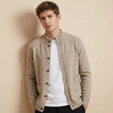 Cardigan Uomo Classico con Collo Rotondo