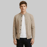 Cardigan Uomo Classico con Collo Rotondo