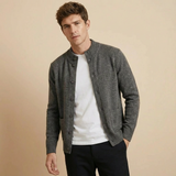Cardigan Uomo Classico con Collo Rotondo