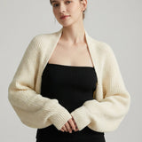 Cardigan Donna Oversized a Coste Spesse
