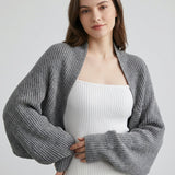 Cardigan Donna Oversized a Coste Spesse