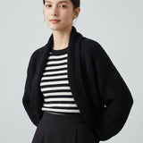 Cardigan Donna Oversized a Coste Spesse