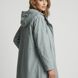 Giacca Lunga Oversize con Cappuccio