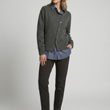 Cardigan Donna Asimmetrico con Bottoni