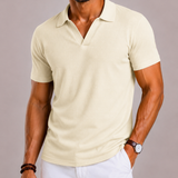 Polo Uomo Testurizzata con Colletto Classico