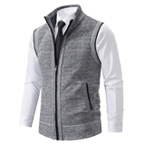 Gilet Uomo in Maglia con Collo Alto