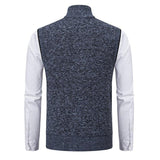 Gilet Uomo in Maglia con Collo Alto