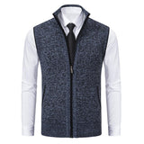 Gilet Uomo in Maglia con Collo Alto
