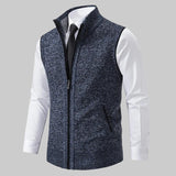 Gilet Uomo in Maglia con Collo Alto