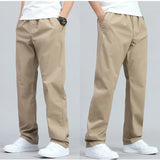 Pantaloni Uomo in Cotone a Gamba Larga