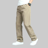 Pantaloni Uomo in Cotone a Gamba Larga