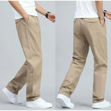 Pantaloni Uomo in Cotone a Gamba Larga