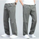 Pantaloni Uomo in Cotone a Gamba Larga