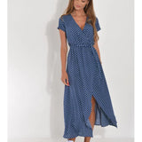Vestito elegante con scollatura a V