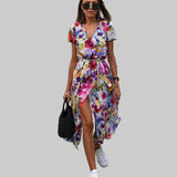 Vestito elegante con scollatura a V