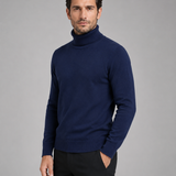 Maglione Uomo Collo Alto in Maglia Leggera