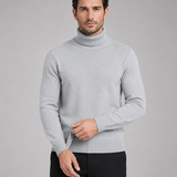 Maglione Uomo Collo Alto in Maglia Leggera