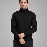 Maglione Uomo Collo Alto in Maglia Leggera