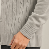 Cardigan Uomo in Maglia Cable con Bottoni