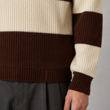Maglione Uomo a Strisce con Colletto Polo