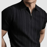 Polo da uomo slim fit con scollo a V