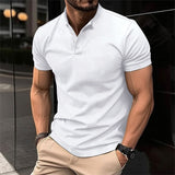 Polo da uomo casual a maniche corte
