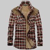 Camicia Overshirt Foderata in Teddy