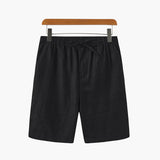 Pantaloncini di lino a gamba dritta da uomo