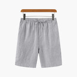 Pantaloncini di lino a gamba dritta da uomo