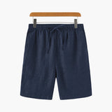 Pantaloncini di lino a gamba dritta da uomo