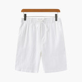 Pantaloncini di lino a gamba dritta da uomo