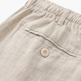 Pantaloncini di lino a gamba dritta da uomo