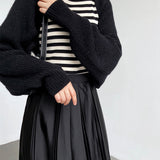 Cardigan Donna Oversized a Coste Spesse
