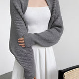 Cardigan Donna Oversized a Coste Spesse