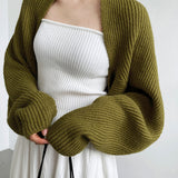 Cardigan Donna Oversized a Coste Spesse