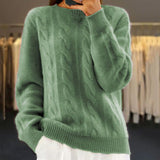 Pullover a treccia con vestibilità oversized