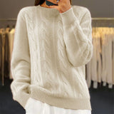 Pullover a treccia con vestibilità oversized
