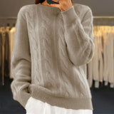 Pullover a treccia con vestibilità oversized