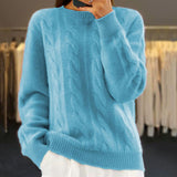 Pullover a treccia con vestibilità oversized