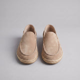 Mocassini di camoscio espadrille estivi da uomo